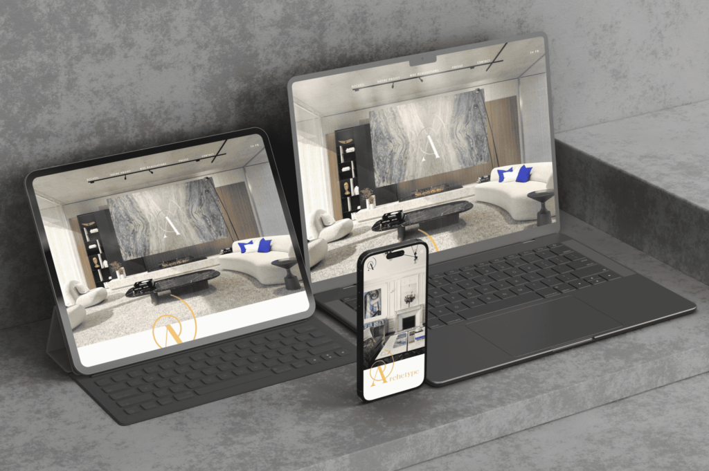 Interface responsive téléphone, tablette et ordinateur